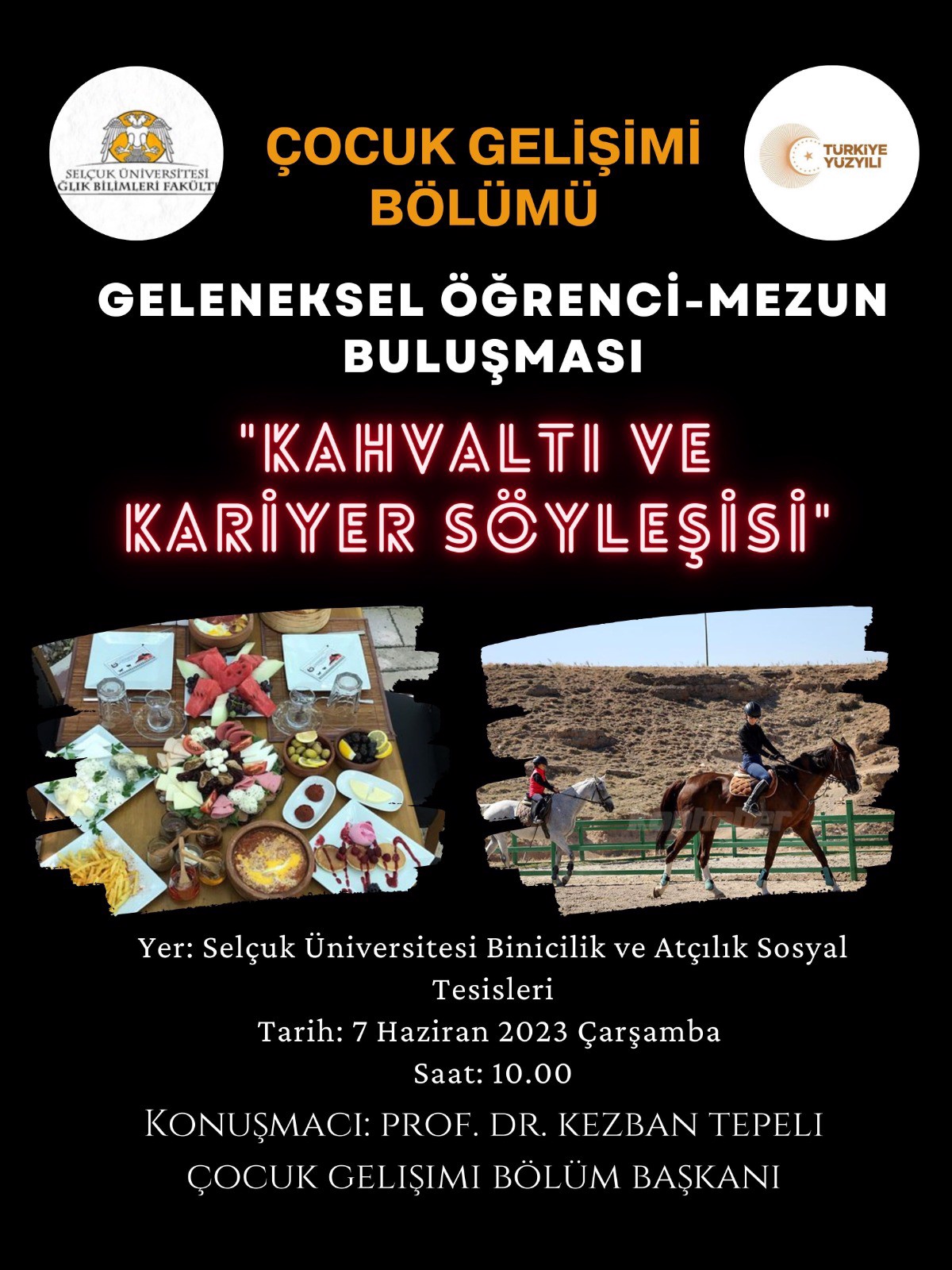 ÇOCUK GELİŞİMİ BÖLÜMÜ'nün Kahvaltı ve Kariyer Söyleşisi Etkimliği